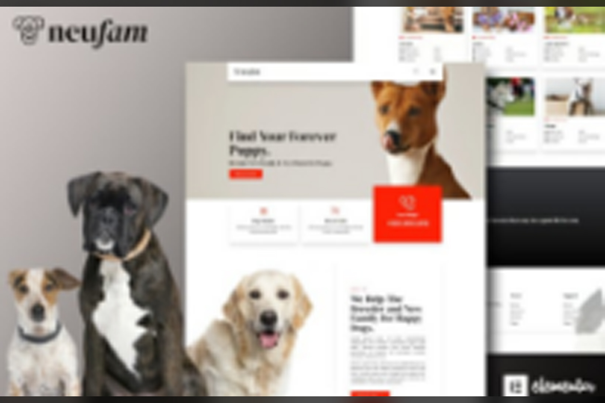 NeuFam – Dog Breeder and Kennel Club Elementor Template Kit October 8, 2025
