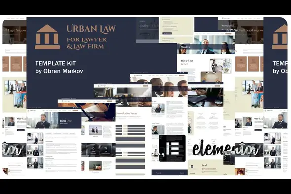 Urban Law – Lawyer and Law Firm Elementor Template Kit