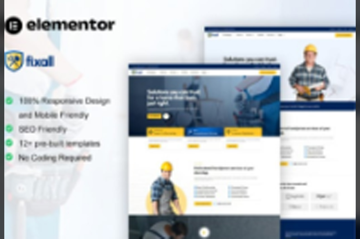FixAll – Handyman and Repair Service Elementor Pro Template Kit June 19, 2025