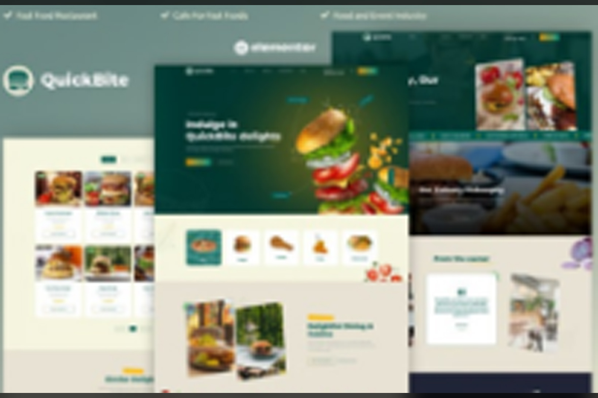 Quick Bite – Restaurant and Cafe Elementor Pro Template Kit June 19, 2025