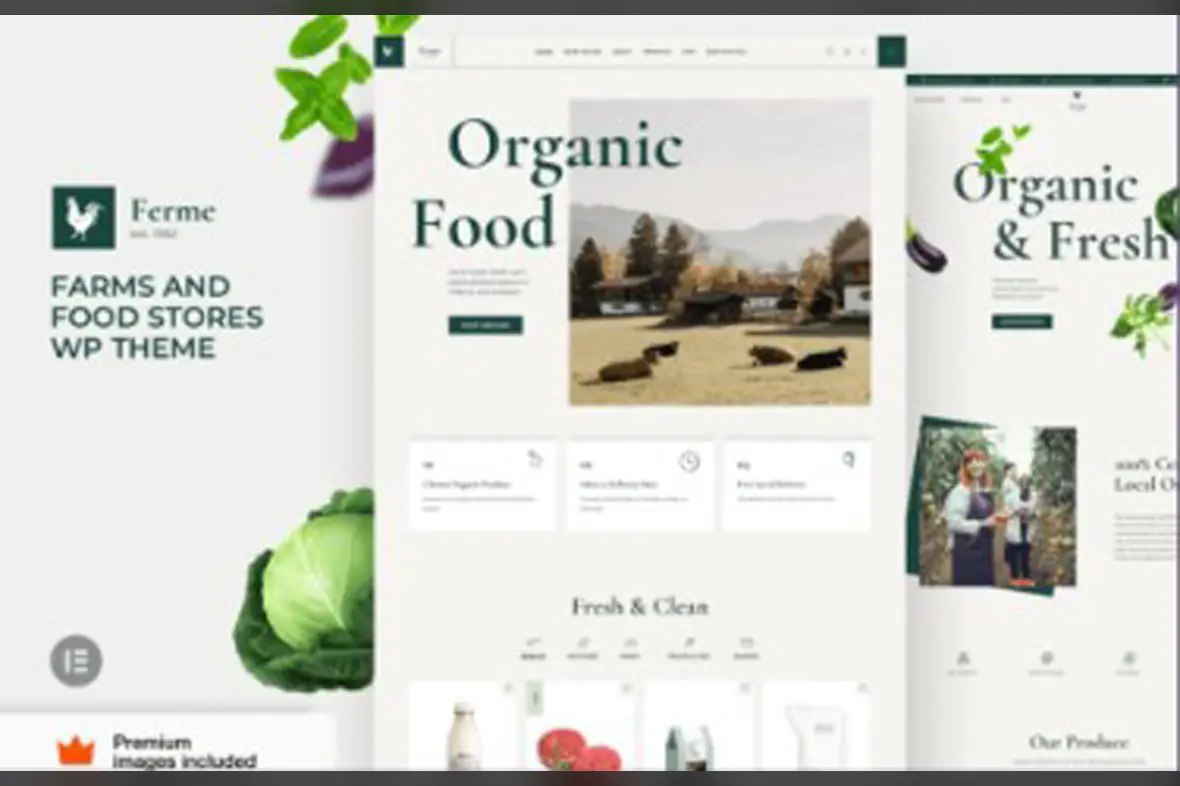 Ferme – Food Store and Farm Elementor Pro Theme v9.8