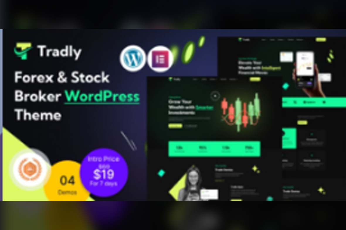 Tradly – Forex and Stock Broker WordPress Theme v1.0.0