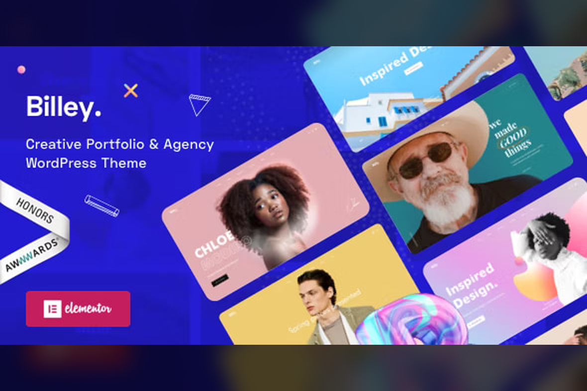 Billey Theme- Creative Portfolio & Agency Elementor WordPress Theme v2.0.1