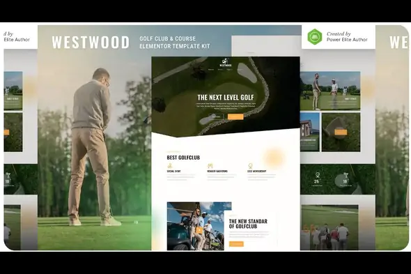 Westwood – Golf Club & Course Elementor Template Kit