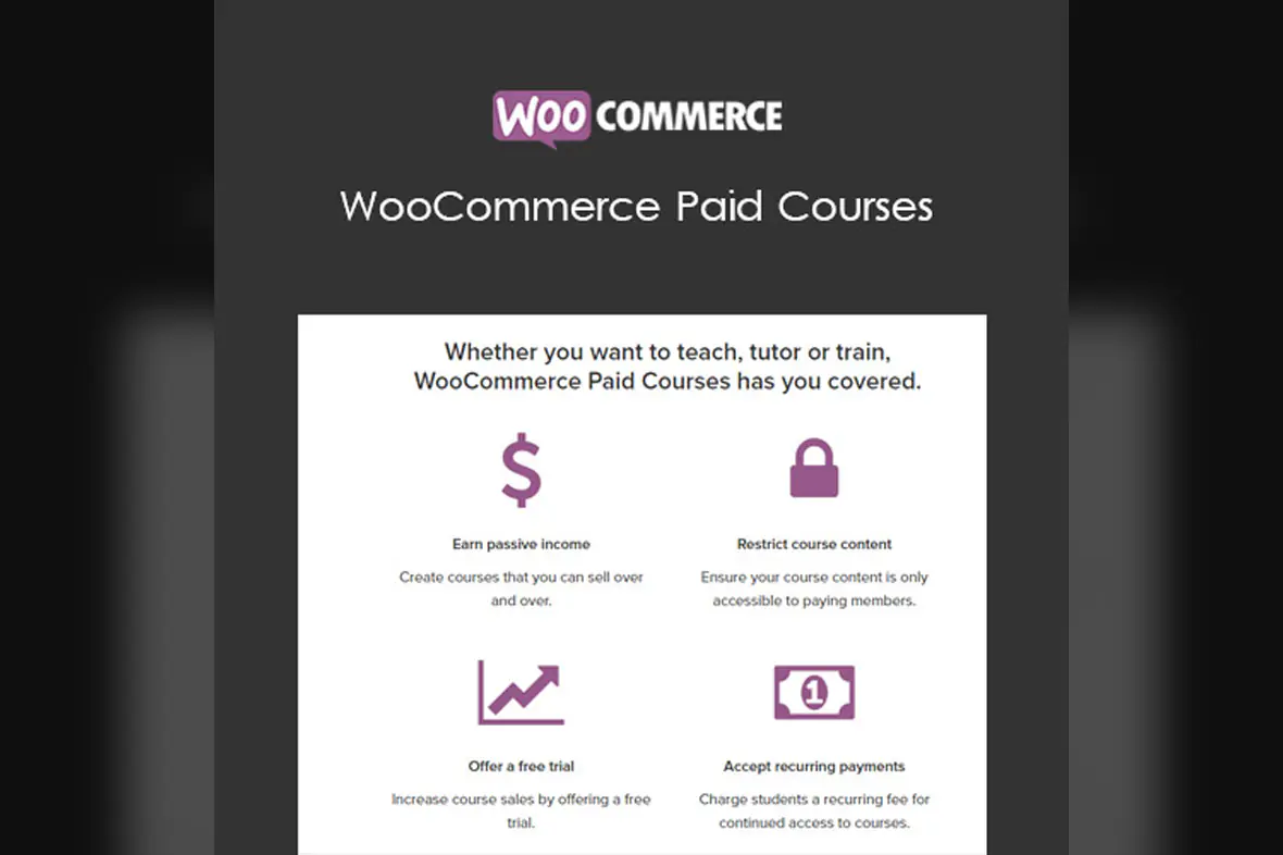 Sensei with WooCommerce Paid Courses