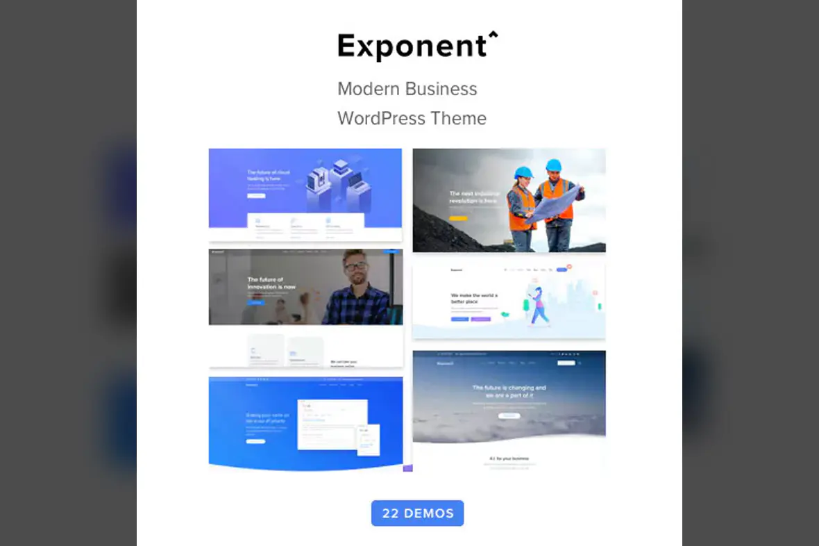 Exponent – Modern Multi-Purpose Business WordPress theme v1.3.0.8