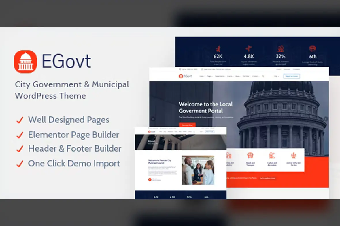 EGovt Theme – City Government WordPress Theme v1.5.6