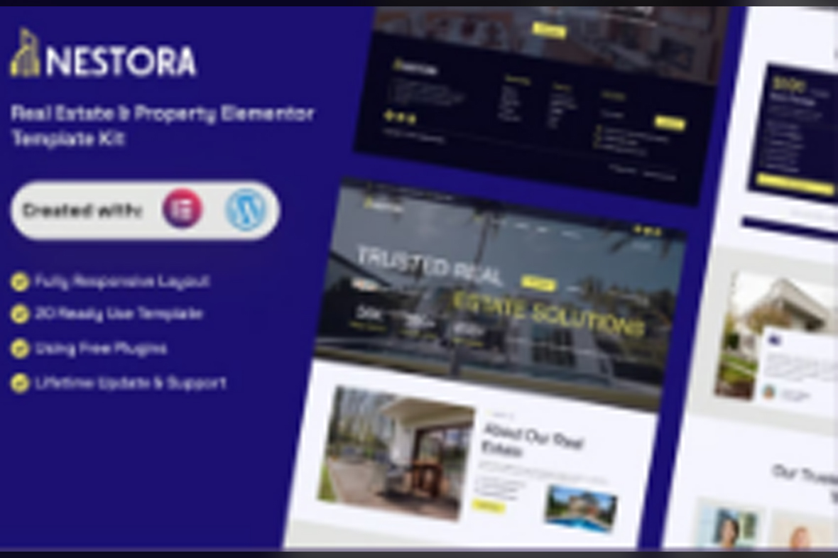 Nestora – Real Estate and Property Elementor Template Kit October 4, 2025