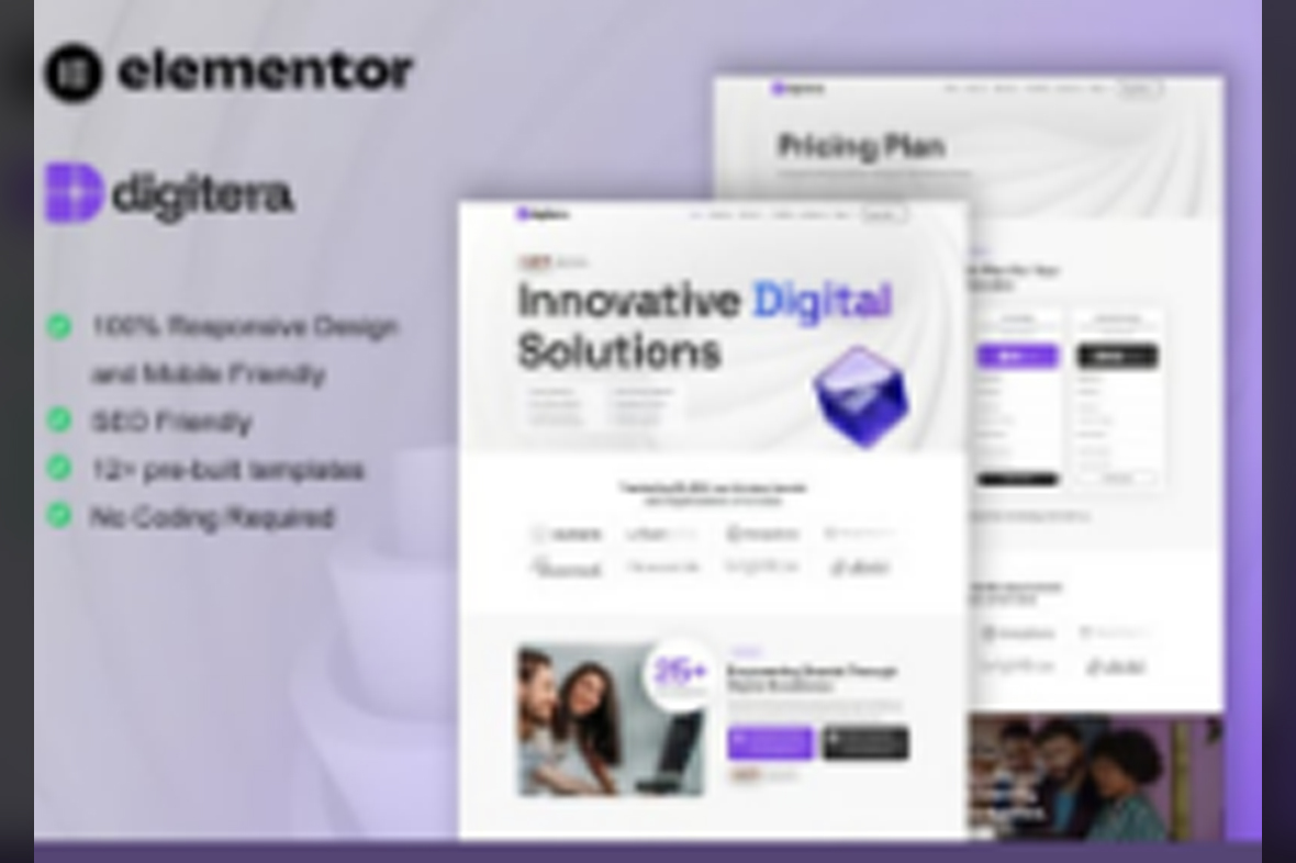 Digitera – Digital Agency Elementor Pro Template Kit October 15, 2025