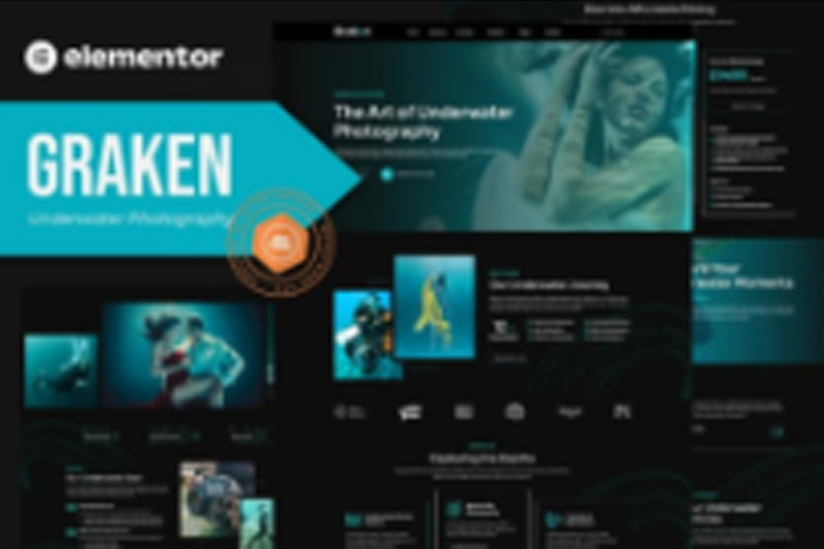 Graken – Underwater Photography Elementor Template Kit July 29, 2025