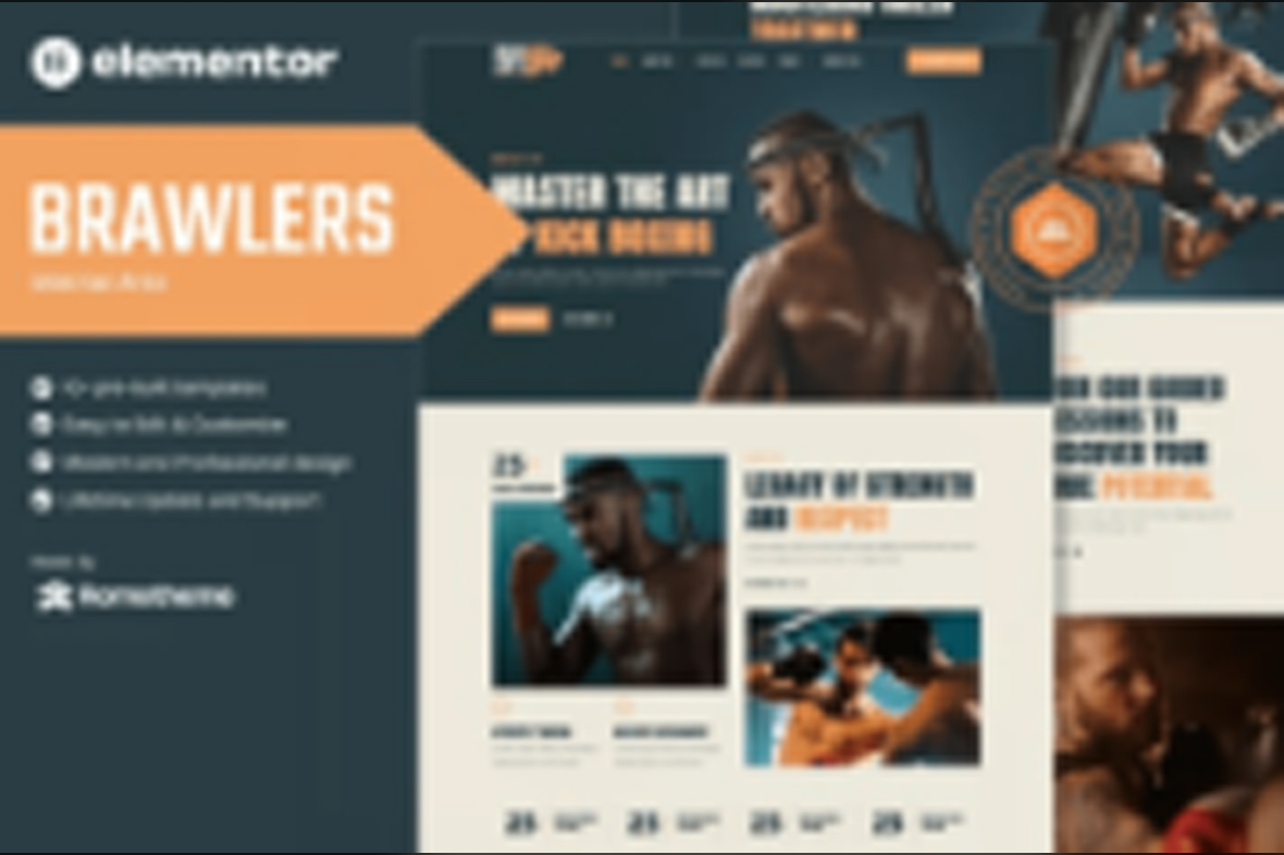 Brawlers – Martial Arts Elementor Template Kit May 5, 2025
