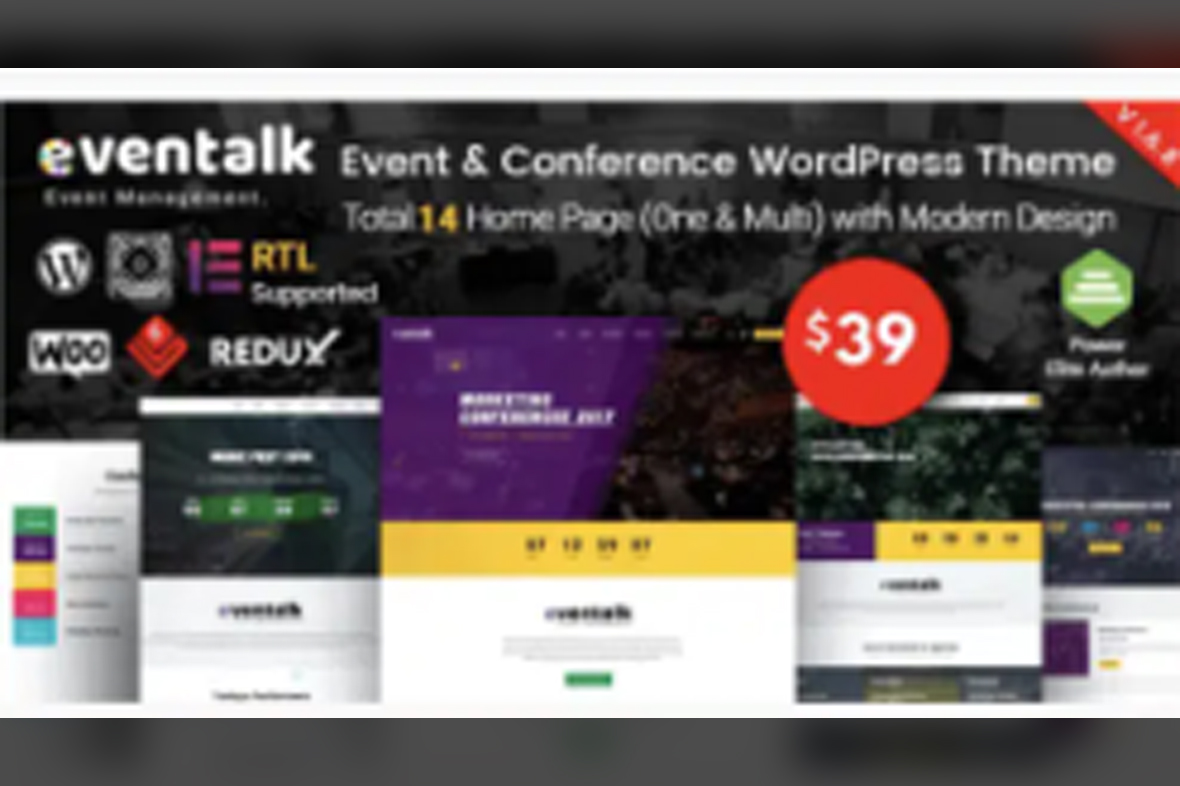 EvnTalk – Event Conference WordPress Theme v1.7.7