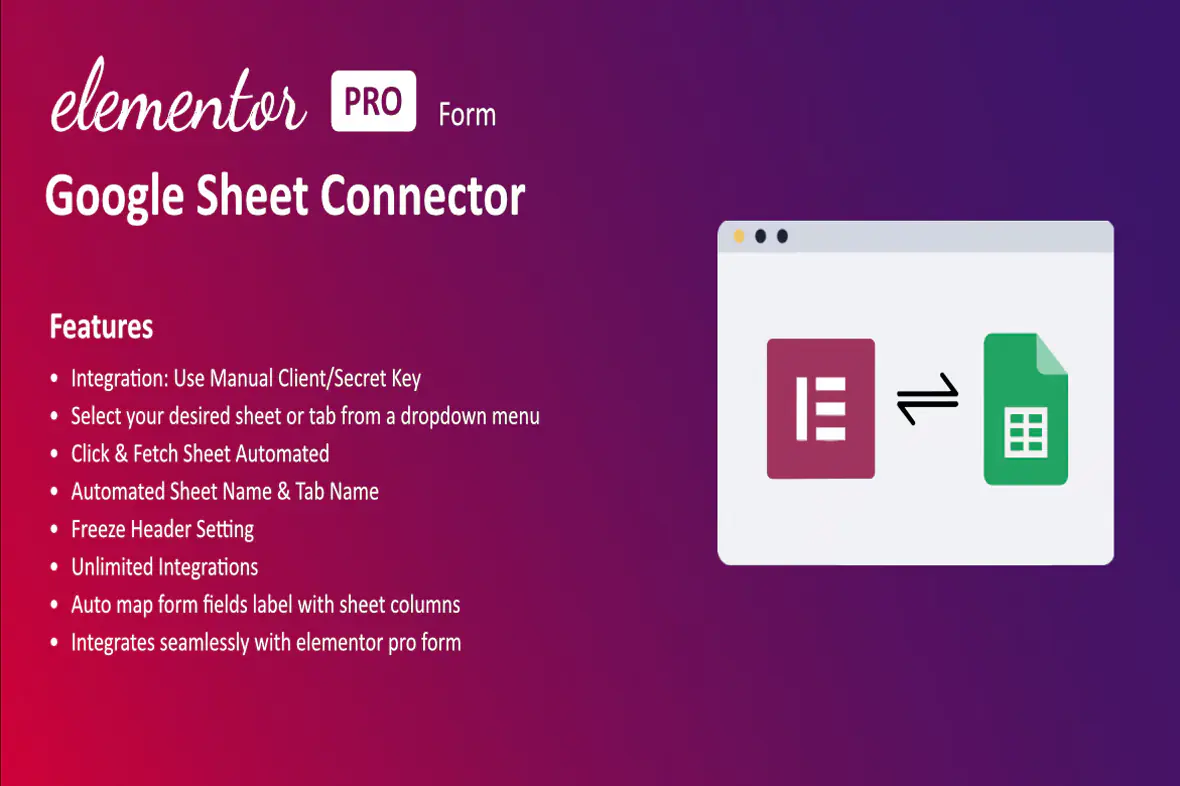 Google Sheet Connector for Elementor Forms