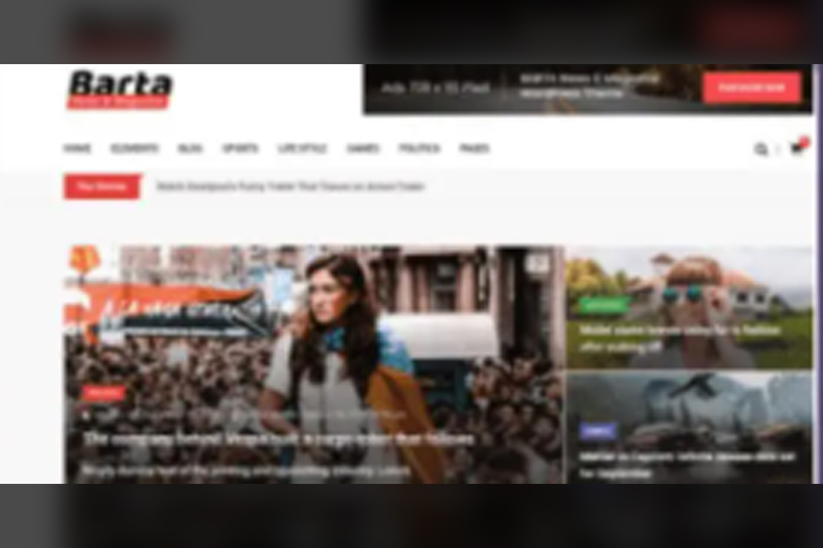 Barta – News & Magazine WordPress Theme v2.0.5