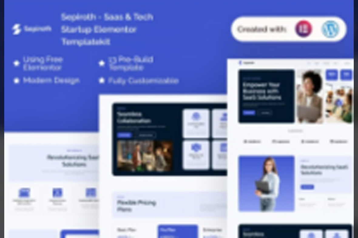 Sepiroth – Saas and Tech Startup Elementor Template Kit September 10, 2025
