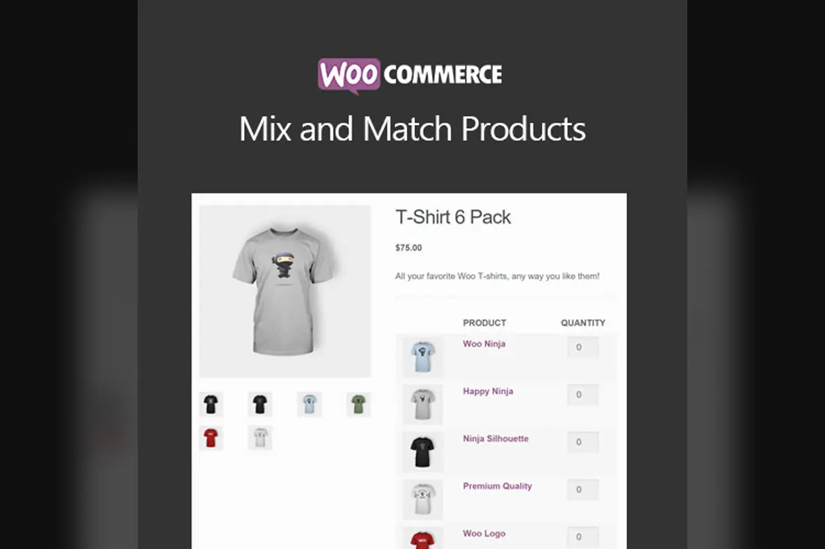 WooCommerce Mix and Match Products