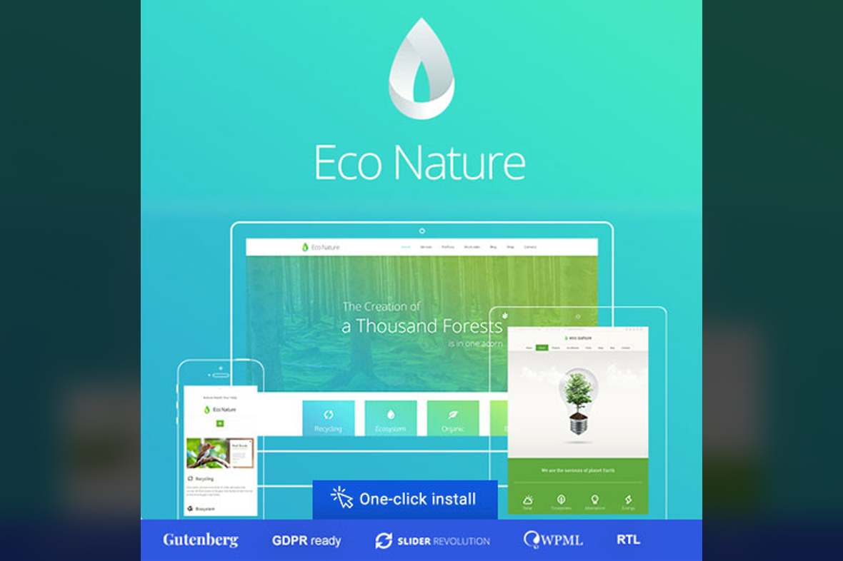 Eco Nature – Environment & Ecology WordPress Theme v2.2.1