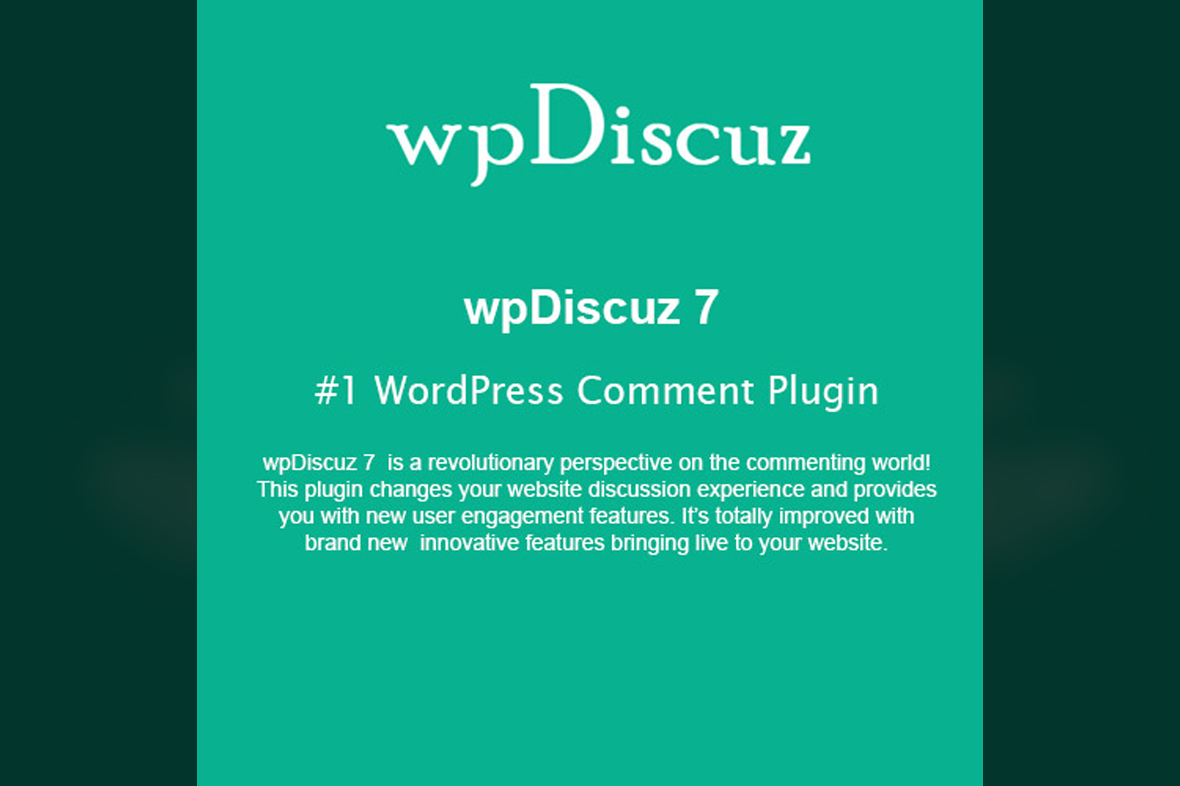 wpDiscuz – #1 WordPress Comment Plugin v7.6.28