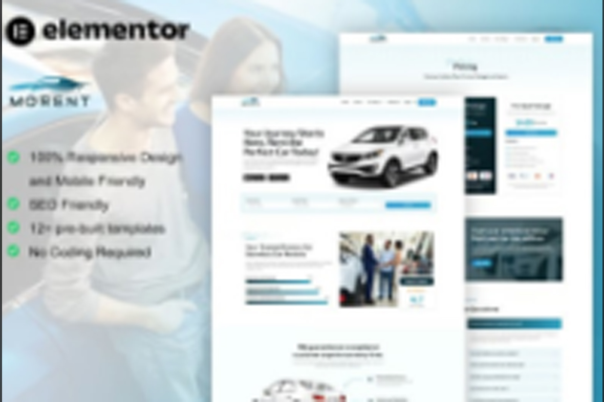Morent – Car Rental Elementor Pro Template Kit May 24, 2025