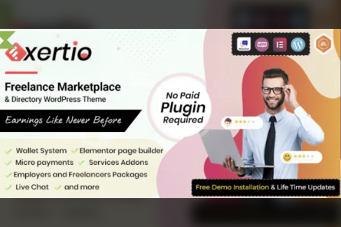 Exertio – Freelance Marketplace WordPress Theme v1.3.1