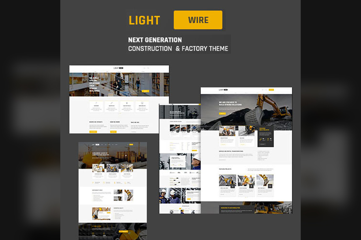 Lightwire – Construction And Industry Theme v1.4.8