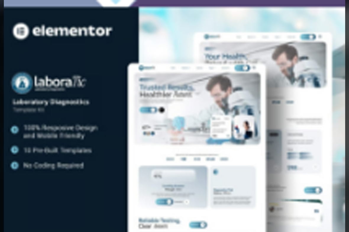 Laboratic – Laboratory Diagnostics Elementor Template Kit October 4, 2025