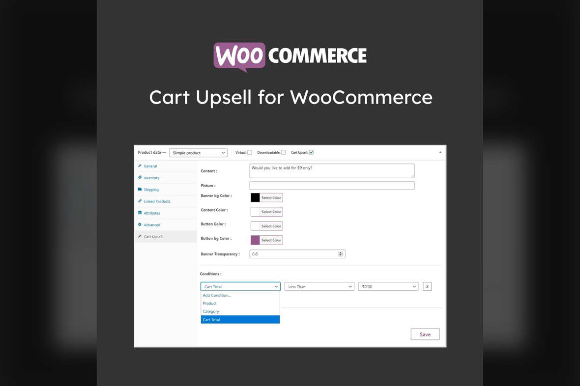 Cart Upsell for WooCommerce v1.1.0