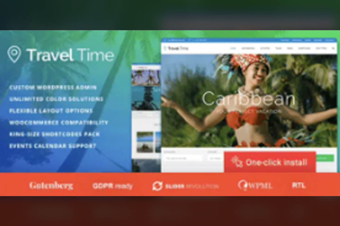 Travel Time – Tour and Hotel WordPress Theme v1.4.2