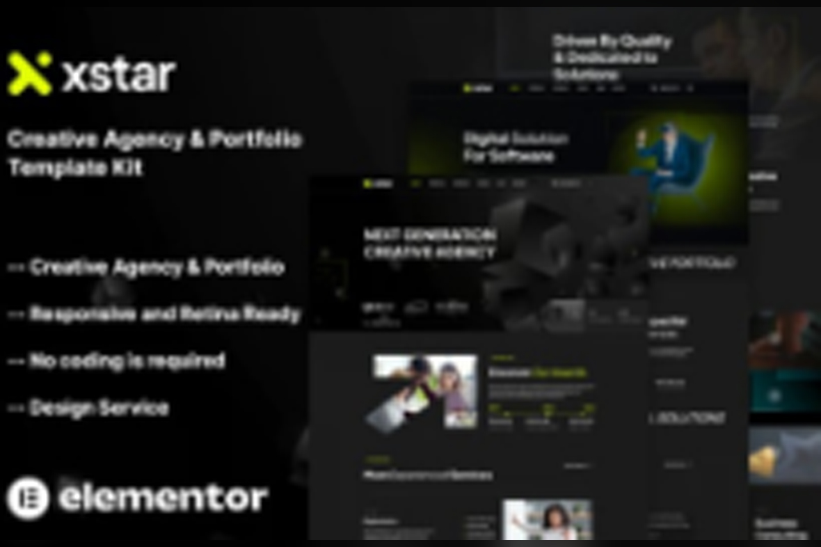 Xstar – Creative Agency and Portfolio Template Kit July 11, 2025