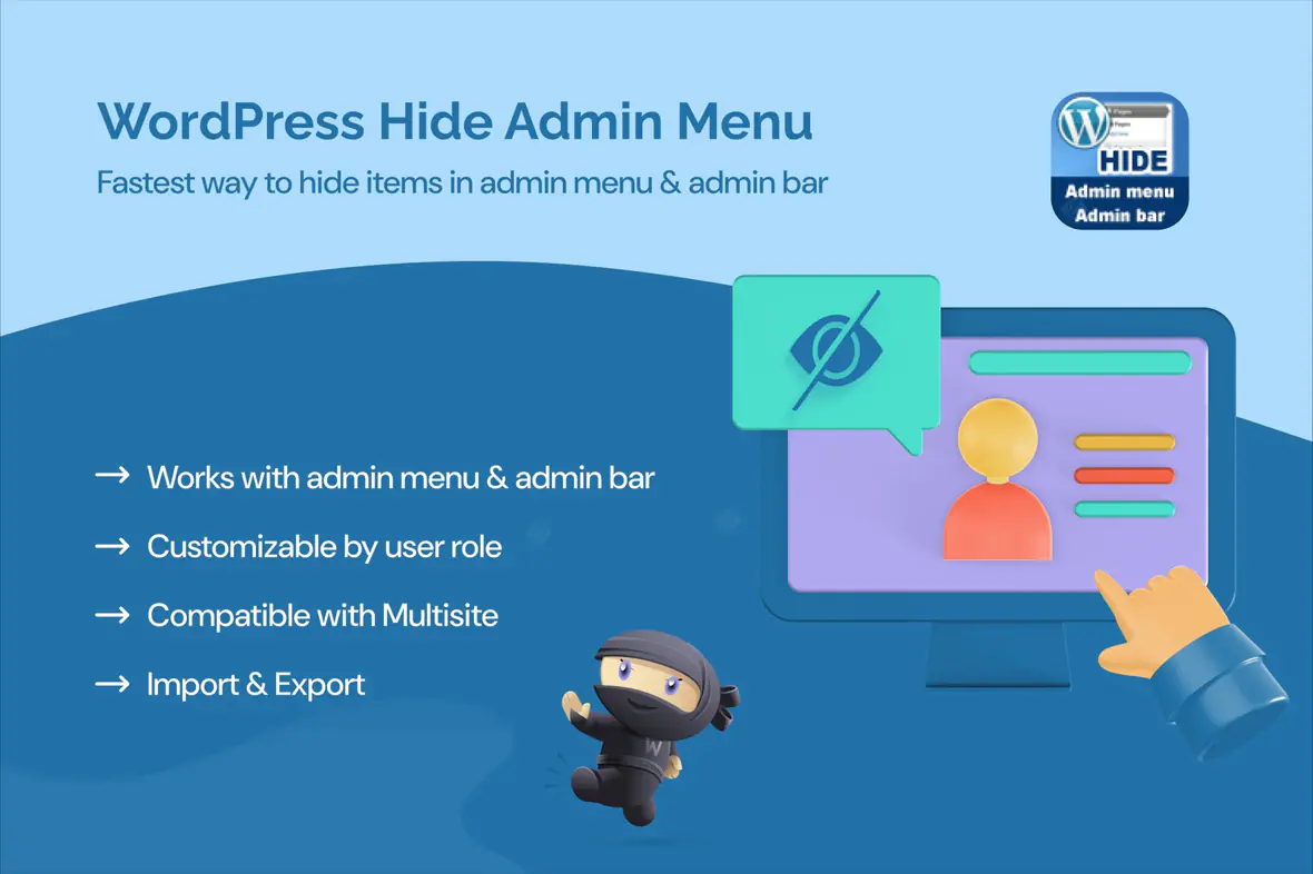 WordPress Hide Admin Menu Plugin