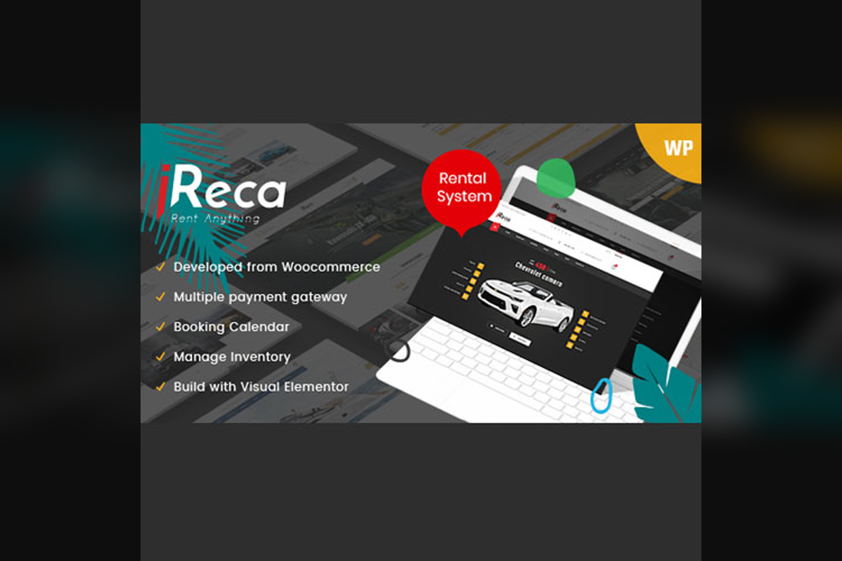 Ireca – Car Rental Boat, Bike, Vehicle, Calendar WordPress Theme v1.8.4