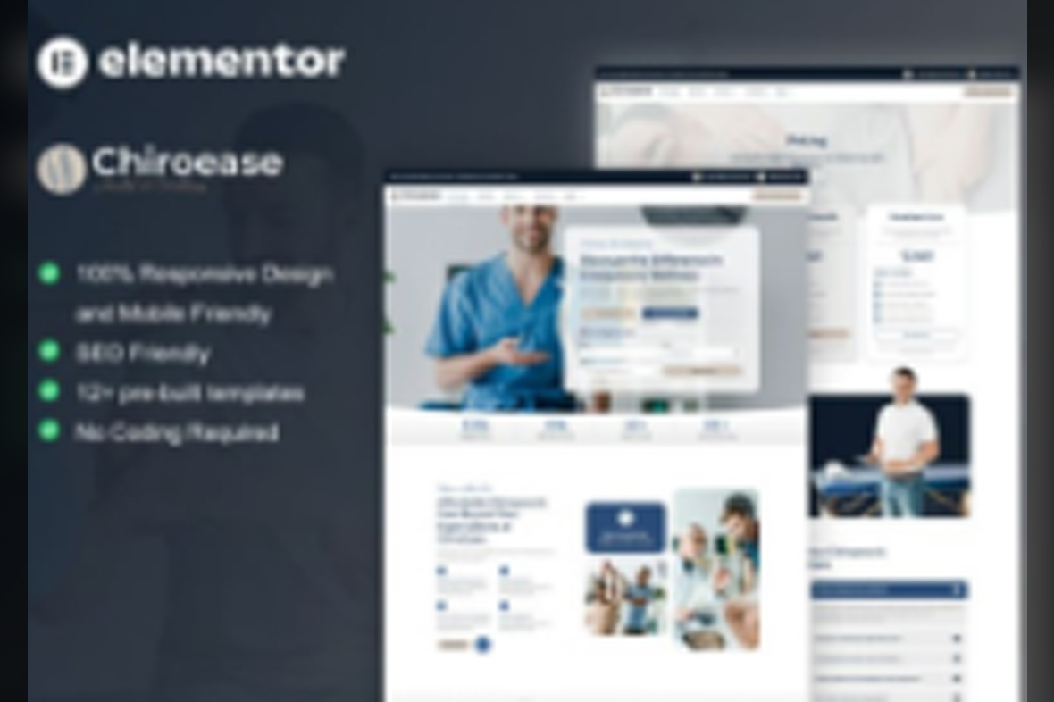 ChiroEase – Chiropractic and Physiotherapy Elementor Template Kit July 10, 2025