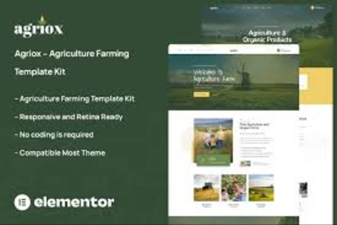 Agriox – Agriculture Farming Template Kit August 20, 2025