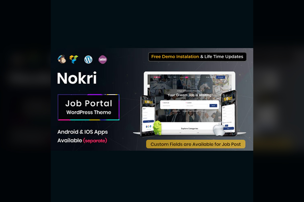 Nokri – Job Board WordPress Theme v1.6.3