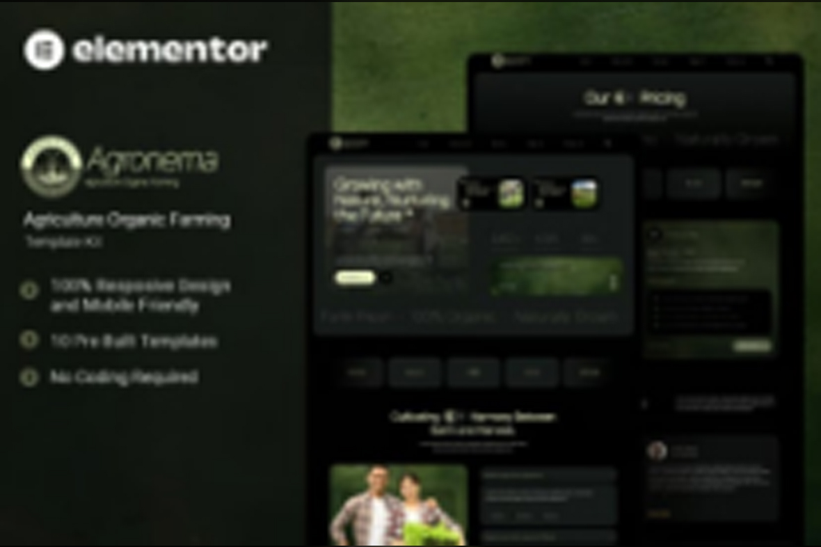 Agronema – Agriculture Organic Farming Elementor Template Kit November 24, 2025