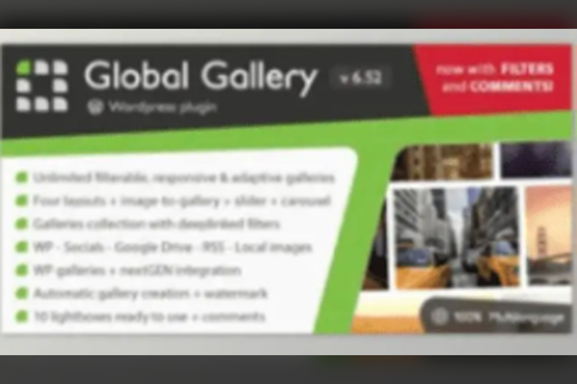 Global Gallery – WordPress Responsive Gallery v9.1.10