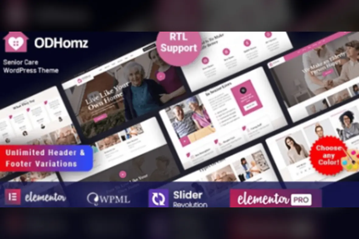 Odhomz – Senior Elderly Care WordPress Theme v1.9