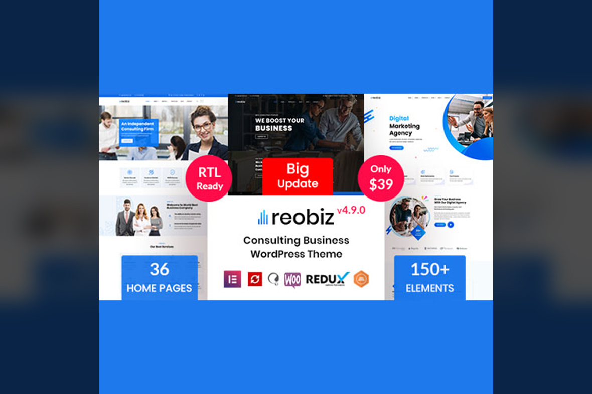 Reobiz – Consulting Business WordPress Theme v5.2.5