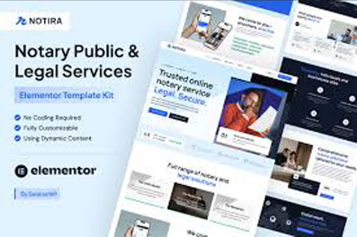 Notira – Notary Public and Legal Services Elementor Pro Template Kit November 12, 2025