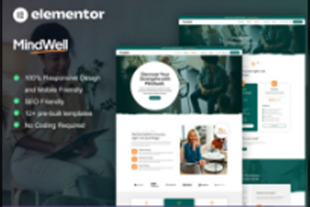 MindWell – Mental Health Care Elementor Pro Template Kit August 20, 2025