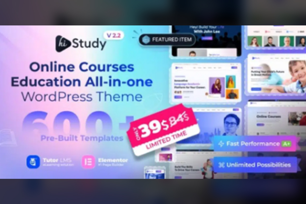 HiStudy – Education WordPress Theme v3.0.3