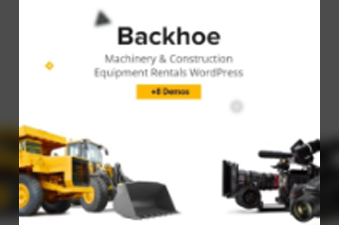 Backhoe – Heavy Equipment Rentals WordPress Theme v2.0