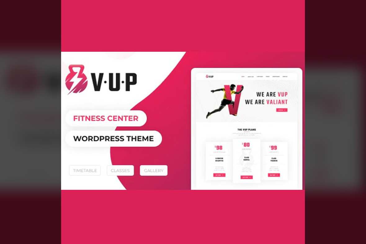 VUP – Fitness Center WordPress Theme v1.6.2