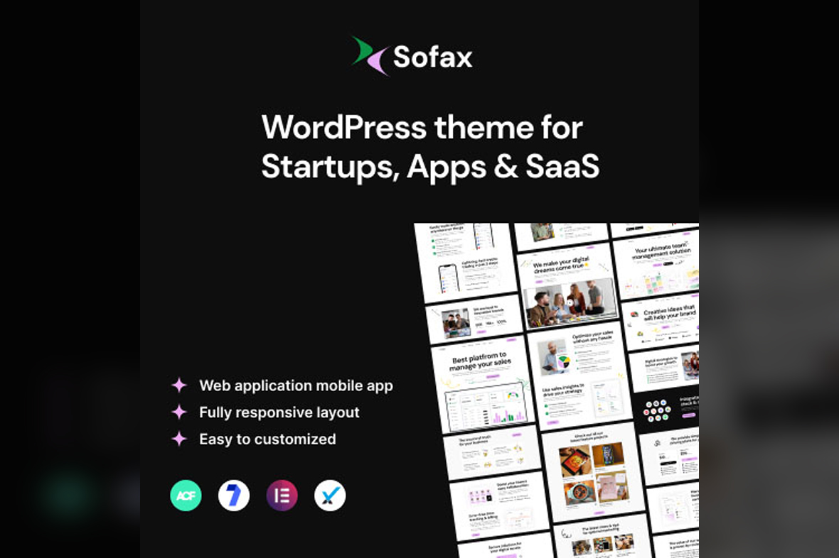 Sofax – Software & Startup WordPress Theme v1.0.4