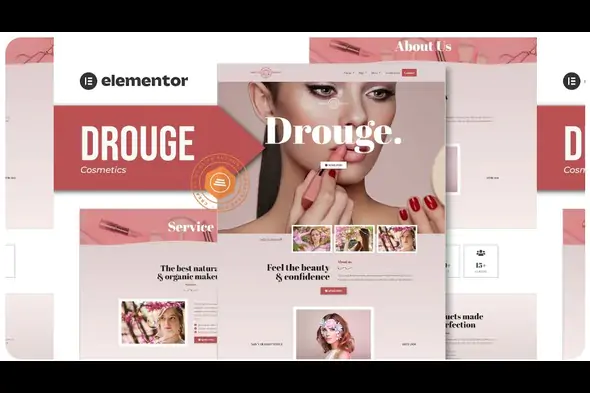 Drouge – Cosmetic Elementor Template Kit