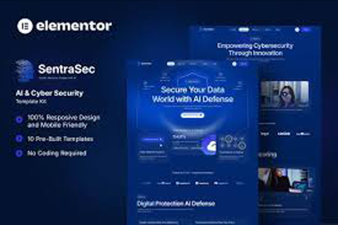 SentraSec – AI and Cyber Security Elementor Template Kit July 18, 2025