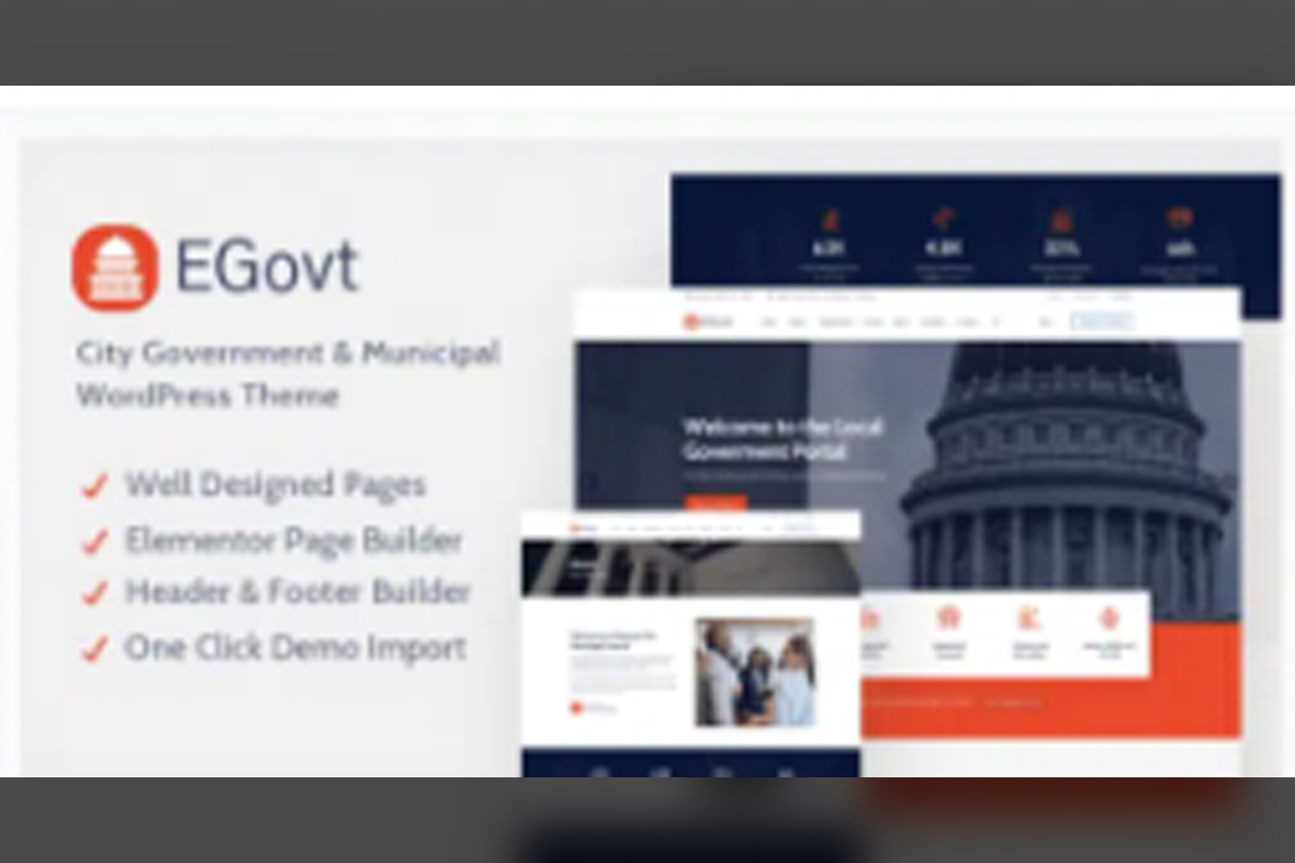 EGovt – City Government WordPress Theme v1.6.0