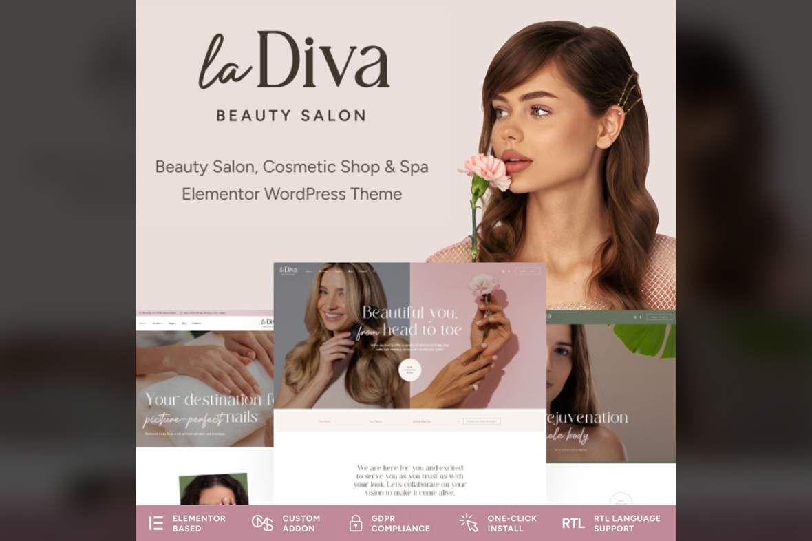 La Diva – Beauty Salon & Spa WordPress Theme v1.2.1