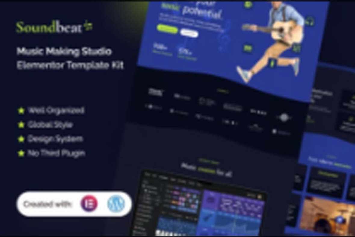 Soundbeat – Music Making Studio Elementor Pro Template Kit August 1, 2025