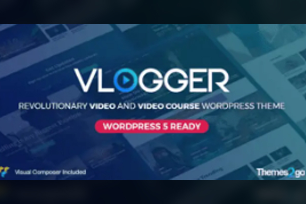 Vlogger Professional Video Tutorials Theme v3.2.0